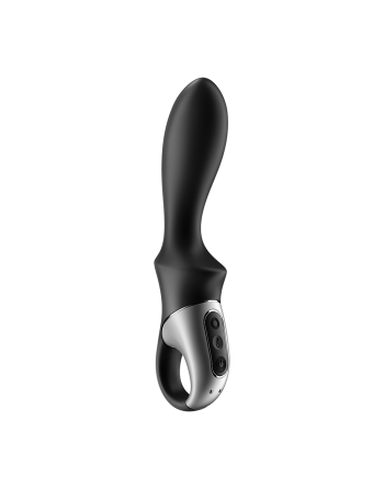 vibromasseur noir usb, chauffant, connecté heat climax de satisfyer