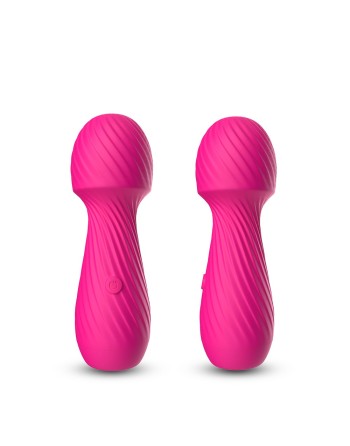  de vibromasseur de massage rose en avec 9 modes de vibrations, marque dreamy toys