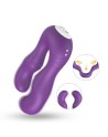 double gode violet avec 9 moteurs sur chaque côtés pour couple de femmes, sex toys lesbiennes dreamy toys