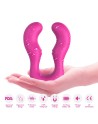 double gode rose avec 9 moteurs sur chaque côtés pour couple de femmes, sex toys lesbiennes dreamy toys