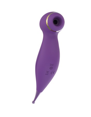 vibromasseur 2 en 1 violet avec 7 modes de stimulation et 10 modes de vibrations