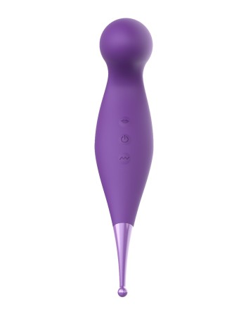 vibromasseur 2 en 1 violet avec 7 modes de stimulation et 10 modes de vibrations