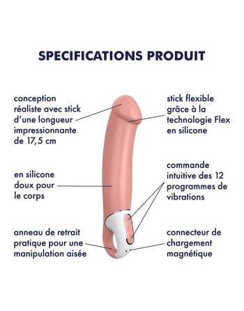 Vibromasseur waterproof en silicone USB Master Satisfyer - CC597174