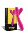 vibromasseur wand rose en forme de y avec 3 moteurs dans chaque branche, usb de la marque dreamy toys