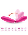 vibromasseur wand rose en forme de y avec 3 moteurs dans chaque branche, usb de la marque dreamy toys