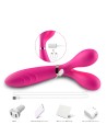 vibromasseur wand rose en forme de y avec 3 moteurs dans chaque branche, usb de la marque dreamy toys