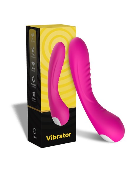  vibromasseur usb en silicone médical rose avec 9 modes de vibration en 