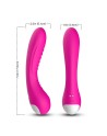  vibromasseur usb en silicone médical rose avec 9 modes de vibration en 