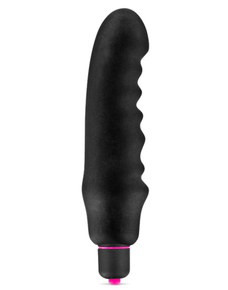  vibromasseur masseur noir waterproof silicone