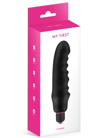  vibromasseur masseur noir waterproof silicone