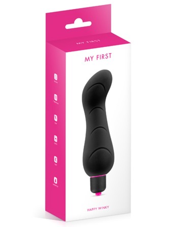  vibromasseur noir waterproof