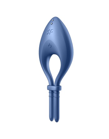 Cockring vibrant connecté USB bleu Bullseye Satisfyer - CC597798