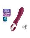 Vibromasseur chauffant connecté USB rouge Big Heat Satisfyer - CC597784