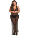  lingerie : nuisette grande taille longue fendue