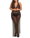  lingerie : nuisette grande taille longue fendue