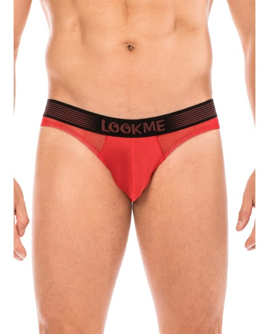 slip rouge avec ceinture lookme de chez votre en lingerie et sous vêtements pour homme.