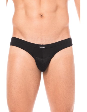  slip homme sexy noir très confortable rayé opaque et transparent