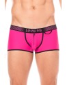  mini pants magenta avec ceinture élastique et fermeture éclair pour homme