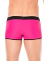  mini pants magenta avec ceinture élastique et fermeture éclair pour homme