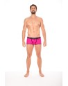  mini pants magenta avec ceinture élastique et fermeture éclair pour homme