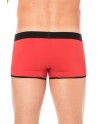  mini pants rouge avec ceinture élastique et fermeture éclair pour homme