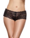  dreamgirl : shorty grande taille noir ouvert