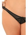  lingerie : tanga ouvert noir grande taille