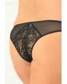  lingerie : tanga ouvert noir grande taille