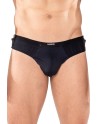 lookme, lingerie homme du basic ou très sexy, string noir pression