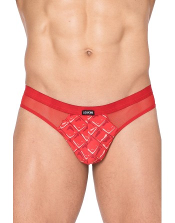 lookme, lingerie pour homme du basic ou très sexy, string rouge 2d