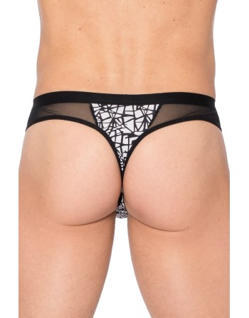 lookme, lingerie pour homme du basic ou très sexy, string imprimé graffitis