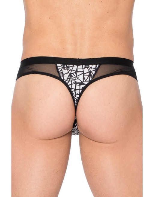 lookme, lingerie pour homme du basic ou très sexy, string imprimé graffitis