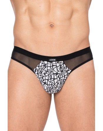 lookme, lingerie pour homme du basic ou très sexy, string imprimé graffitis