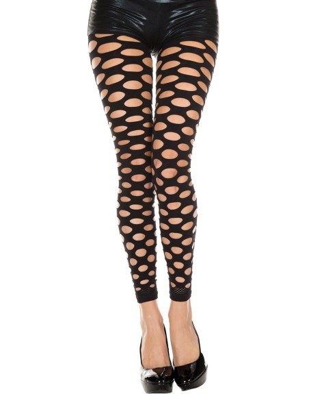  legging noir déchiré