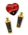 coffret de luxe huile de massage et bougie aphrodisiaques, spécial noël