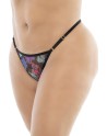 nuisette tissu fleur exotique en fine résille et dentelle pour femme forte