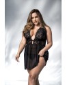 nuisette sexy noire, grande taille, de votre de lingerie mapalé pas cher.