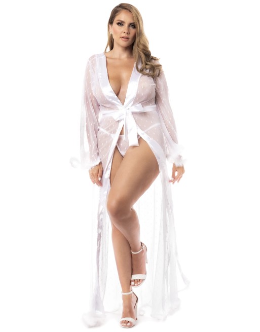  en robe blanche sexy, grande taille, en 