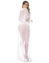  en robe blanche sexy, grande taille, en 