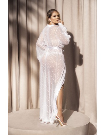  en robe blanche sexy, grande taille, en 