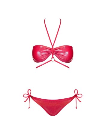 maillot de bain 2 pcs coralya  rouge obsessive