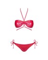 maillot de bain 2 pcs coralya  rouge obsessive