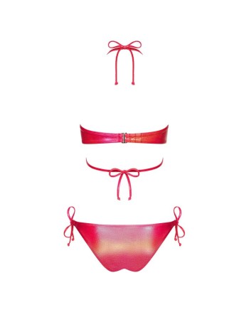 maillot de bain 2 pcs coralya  rouge obsessive