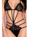  lingerie sexy : bodys noir dentelle et ornements