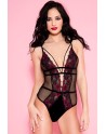  lingerie sexy : bodys résille et dentelle fleurie