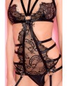  lingerie sexy : bodys fétichiste noir