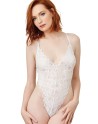  lingerie dreamgirl : body string blanc échancré et jupe transparente