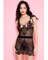  lingerie sexy : nuisette tulle et dentelle