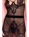  lingerie sexy : nuisette tulle et dentelle