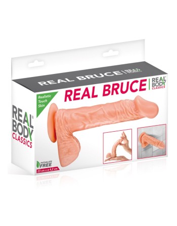  real body : grand gode veiné testicules 23cm